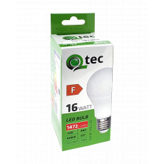 LED žárovka Qtec 16W A60 E27 neutrální bílá