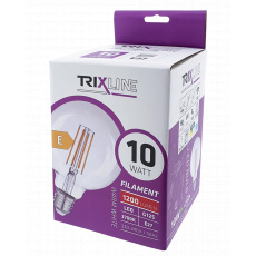 Dekorační LED žárovka FILAMENT Trixline 10W 1200lm G125 E27 teplá bílá