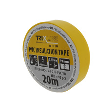 PVC izolační páska TR-IT 204 20m, 0,13mm žlutá TRIXLINE