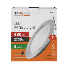 LED panel TRIXLINE TR 154C 6W, kruhový vestavný 2700K