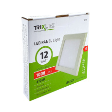 LED panel TRIXLINE TR 120 12W, čtvercový přisazený 4200K