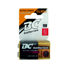 BC batteries Extra power alkalická baterie 9V 6LR61