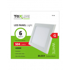 LED panel TRIXLINE TR 118 6W, čtvercový přisazený 4200K