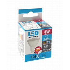 LED žárovka Trixline 4W GU10 denní bílá