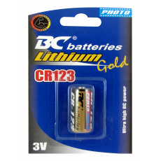 BC batteries Lithium Gold 3V CR123 