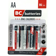 BC batteries zinkochloridová tužková AA baterie 1,5V R6