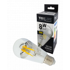 LED žárovka Trixline DECOR MIRROR ST64, 8W SILVER