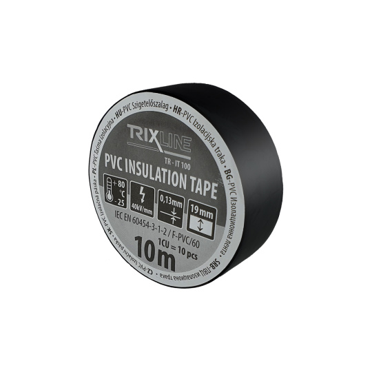 PVC izolační páska TR-IT 100 10m, 0,13mm černá TRIXLINE