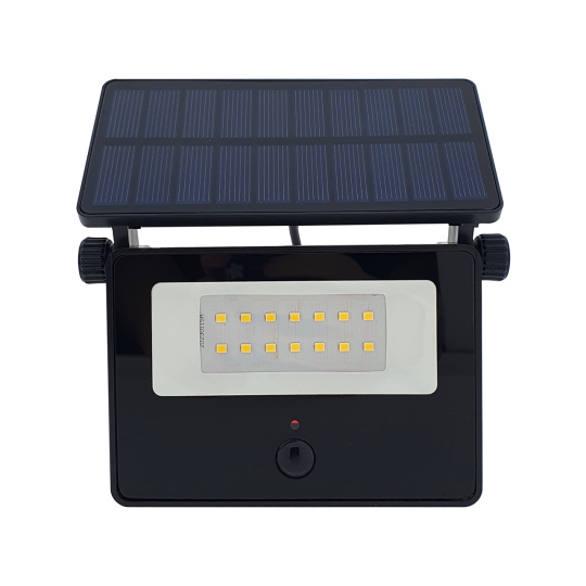 TR 386S LED Solární reflektor 2W 4200K s pohybovým senzorem Trixline