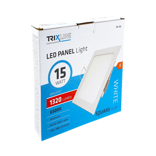 LED panel TRIXLINE TR 138 15W, čtverec vestavný 6500K