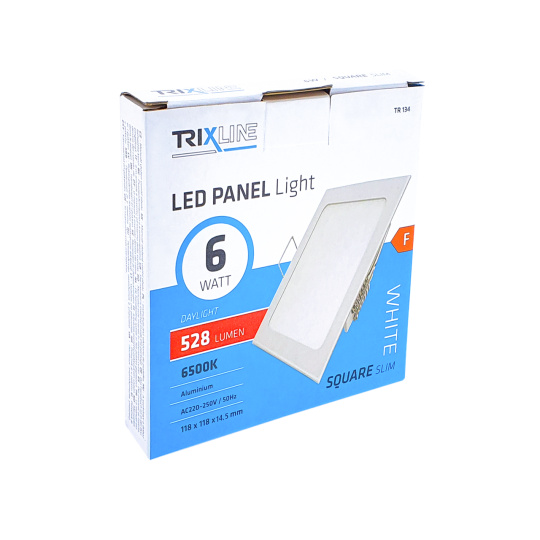 LED panel TRIXLINE TR 134 6W, čtverec vestavný 6500K