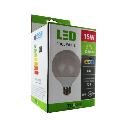 LED žárovka Trixline 15W A95 studená bílá