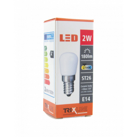 LED žárovka Trixline 2W E14 ST26 teplá bílá