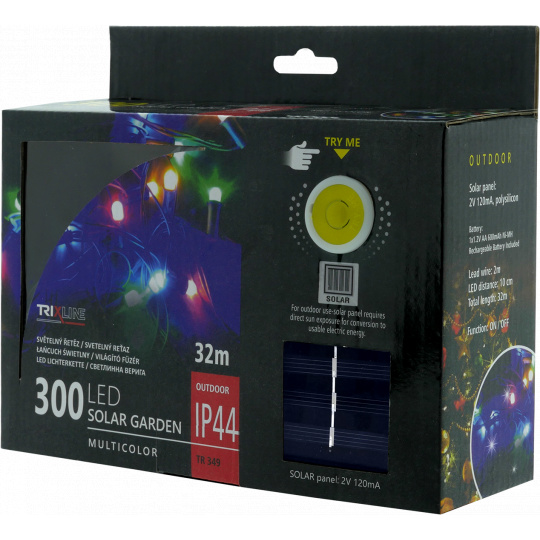Solární vánoční LED řetěz TR 349 multicolor